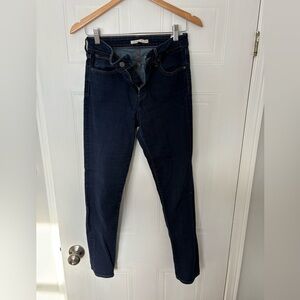 Levi’s Dark Blue Womens Jeans - 721 High Rise Skinny Jeans